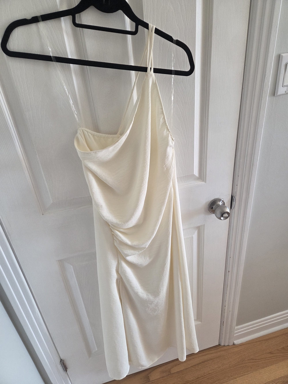 HYFVE Strapless Ivory Midi Dress with Side Slit - Picture 2 of 3